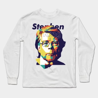 Stephen King WPAP Style Long Sleeve T-Shirt